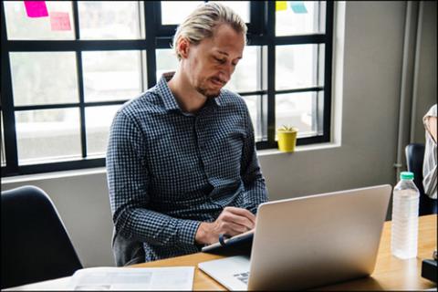 Man at computer